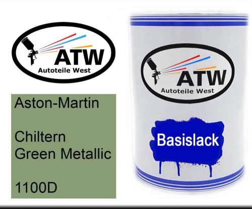 Aston-Martin, Chiltern Green Metallic, 1100D: 500ml Lackdose, von ATW Autoteile West.